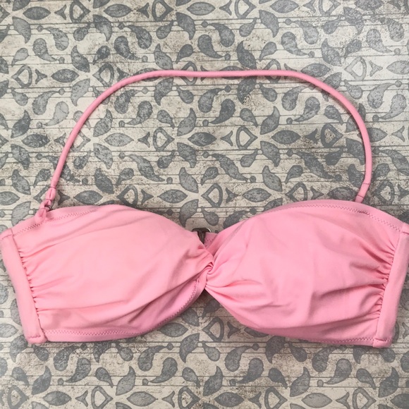 light pink bandeau bikini